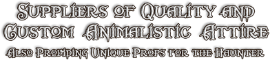 Suppliers of Quality and Custom Animalistic Attire